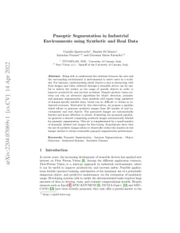 Panoptic Segmentation using Synthetic and Real Data