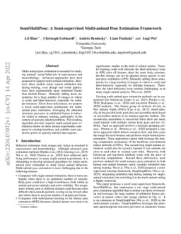 SemiMultiPose: A Semi-supervised Multi-animal Pose Estimation Framework