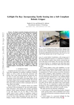 GelSight Fin Ray: Incorporating Tactile Sensing into a Soft Compliant
  Robotic Gripper
