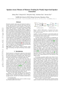 Speaker-Aware Mixture of Mixtures Training for Weakly Supervised Speaker
  Extraction