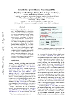 Towards Fine-grained Causal Reasoning and QA