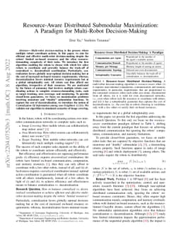 Resource-Aware Distributed Submodular Maximization: A Paradigm for
  Multi-Robot Decision-Making
