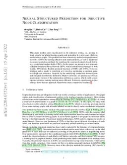 Neural Structured Prediction for Inductive Node Classification