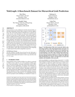 TeleGraph: A Benchmark Dataset for Hierarchical Link Prediction