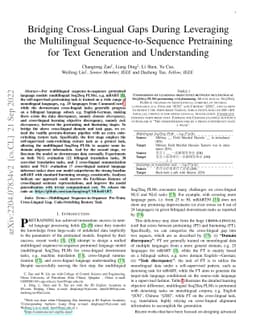 Bridging Cross-Lingual Gaps During Leveraging the Multilingual
  Sequence-to-Sequence Pretraining for Text Generation and Understanding