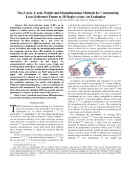 The Z-axis, X-axis, Weight and Disambiguation Methods for Constructing
  Local Reference Frame in 3D Registration: An Evaluation