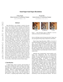 Semi-Supervised Super-Resolution