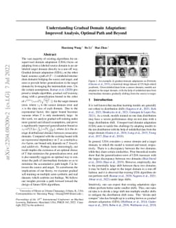 Understanding Gradual Domain Adaptation: Improved Analysis, Optimal Path
  and Beyond