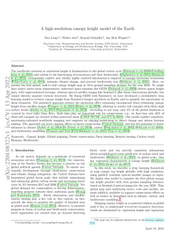 A high-resolution canopy height model of the Earth