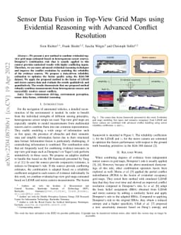 Sensor Data Fusion in Top-View Grid Maps using Evidential Reasoning with
  Advanced Conflict Resolution