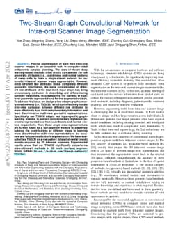 Two-Stream Graph Convolutional Network for Intra-oral Scanner Image
  Segmentation