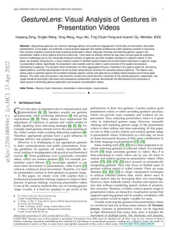 GestureLens: Visual Analysis of Gestures in Presentation Videos