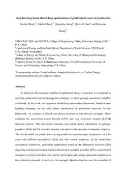 Deep learning based closed-loop optimization of geothermal reservoir
  production