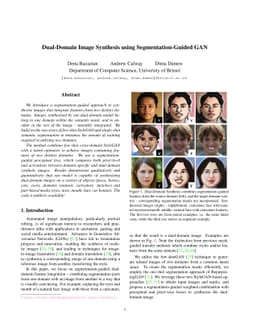 Dual-Domain Image Synthesis using Segmentation-Guided GAN