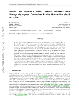 Behind the Machine's Gaze: Neural Networks with Biologically-inspired
  Constraints Exhibit Human-like Visual Attention