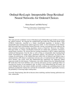 Ordinal-ResLogit: Interpretable Deep Residual Neural Networks for
  Ordered Choices