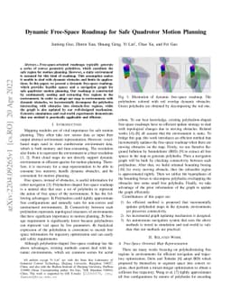 Dynamic Free-Space Roadmap for Safe Quadrotor Motion Planning