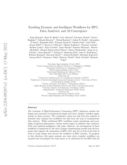 Enabling Dynamic and Intelligent Workflows for HPC, Data Analytics, and
  AI Convergence