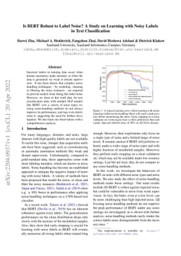 Is BERT Robust to Label Noise? A Study on Learning with Noisy Labels in
  Text Classification