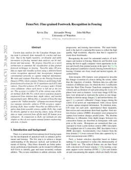 FenceNet: Fine-grained Footwork Recognition in Fencing