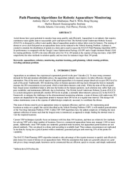 Path Planning Algorithms for Robotic Aquaculture Monitoring