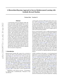 A Hierarchical Bayesian Approach to Inverse Reinforcement Learning with
  Symbolic Reward Machines