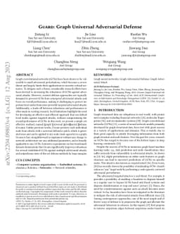 GUARD: Graph Universal Adversarial Defense