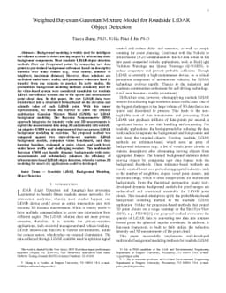 Weighted Bayesian Gaussian Mixture Model for Roadside LiDAR Object
  Detection