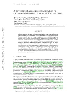 A Revealing Large-Scale Evaluation of Unsupervised Anomaly Detection
  Algorithms