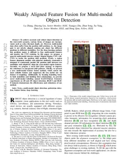 Weakly Aligned Feature Fusion for Multimodal Object Detection