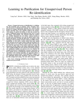 Learning to Purification for Unsupervised Person Re-identification