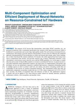 Multi-Component Optimization and Efficient Deployment of Neural-Networks
  on Resource-Constrained IoT Hardware