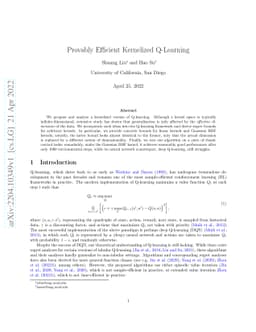 Provably Efficient Kernelized Q-Learning