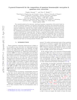 Permutational-key quantum homomorphic encryption with homomorphic quantum error-correction