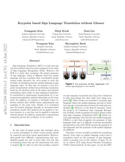 Keypoint based Sign Language Translation without Glosses