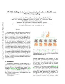 PU-EVA: An Edge Vector based Approximation Solution for Flexible-scale
  Point Cloud Upsampling