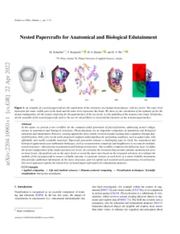Nested Papercrafts for Anatomical and Biological Edutainment
