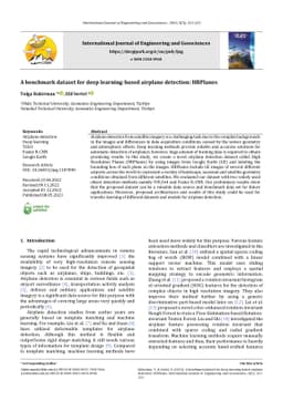 A benchmark dataset for deep learning-based airplane detection: HRPlanes
