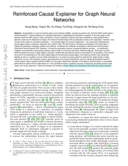Reinforced Causal Explainer for Graph Neural Networks