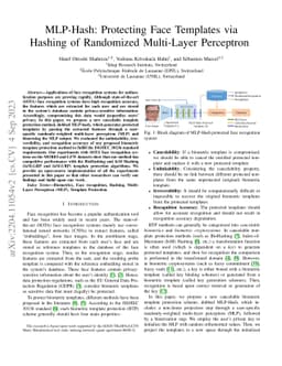 MLP-Hash: Protecting Face Templates via Hashing of Randomized
  Multi-Layer Perceptron