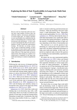 Exploring the Role of Task Transferability in Large-Scale Multi-Task
  Learning