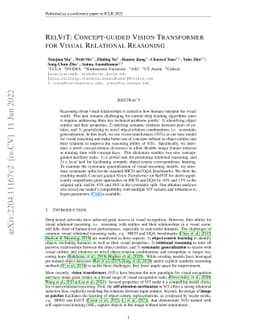 RelViT: Concept-guided Vision Transformer for Visual Relational
  Reasoning