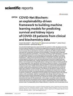 COVID-Net Biochem: An Explainability-driven Framework to Building
  Machine Learning Models for Predicting Survival and Kidney Injury of COVID-19
  Patients from Clinical and Biochemistry Data