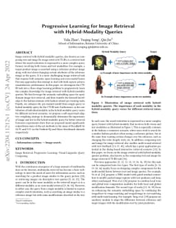 Progressive Learning for Image Retrieval with Hybrid-Modality Queries