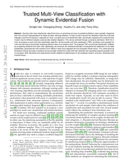 Trusted Multi-View Classification with Dynamic Evidential Fusion