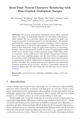 Real-Time Neural Character Rendering with Pose-Guided Multiplane Images
