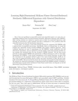 Learning High-Dimensional McKean-Vlasov Forward-Backward Stochastic
  Differential Equations with General Distribution Dependence