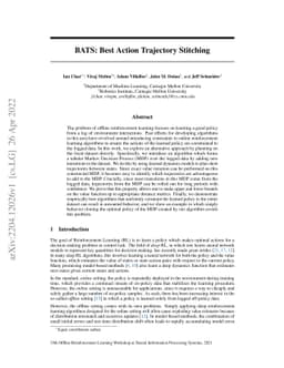 BATS: Best Action Trajectory Stitching