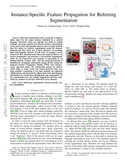 Instance-Specific Feature Propagation for Referring Segmentation