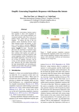 EmpHi: Generating Empathetic Responses with Human-like Intents